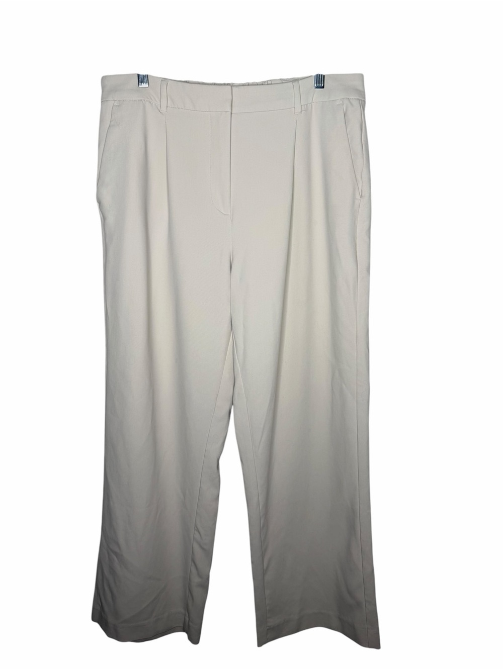 OLD NAVY / Extra High Rise Taylor Wide Leg Trouser Cream Dress Pants / L